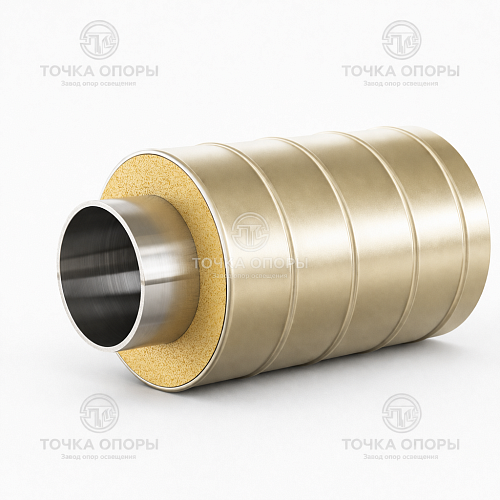 Труба ППУ стальная оболочка 1000х820х9 мм ГОСТ 30732-2006